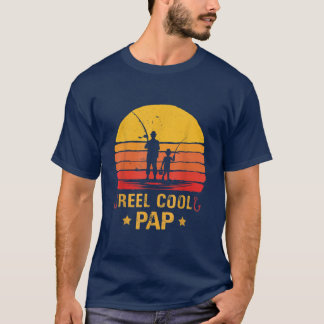Mens Reel Cool PapFishing Fathers Day  T-Shirt