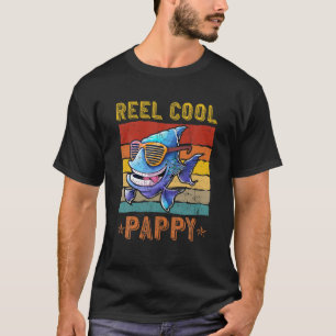 Mens Reel Cool Pappy Fisherman Funny Pappy Father T-Shirt