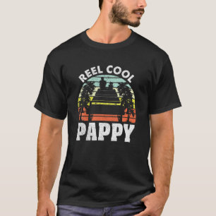Mens Reel Cool Pappy Fisherman Vintage Fishing Pap T-Shirt