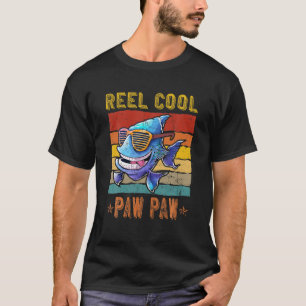 Mens Reel Cool Paw Paw Fisherman Funny Paw Paw Fat T-Shirt