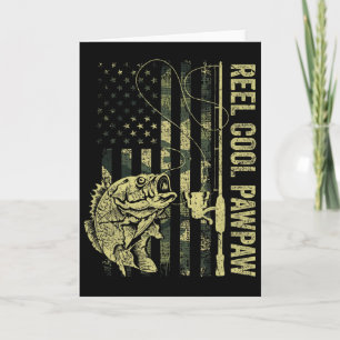 Mens Reel Cool Pawpaw Camouflage American Flag Fat Card
