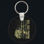 Mens Reel Cool Pawpaw Camouflage American Flag Fat Key Ring<br><div class="desc">Mens Reel Cool Pawpaw Camouflage American Flag Father's Day Gift</div>