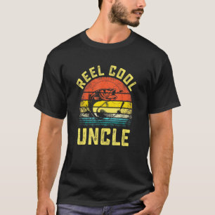 Mens Reel Cool Uncle Fish Fishing Fathers Day T-Shirt