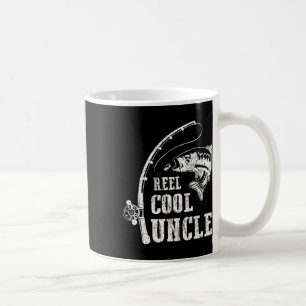 Mens Reel Cool Uncle Fishing Daddy Fathers Day Coffee Mug