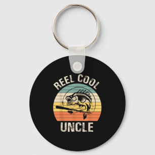 Mens Reel Cool Uncle Fishing Funny Gift For Men  Key Ring