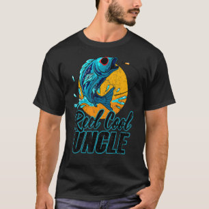Mens Reel Cool Uncle Fishing Sunglasses Father's T-Shirt