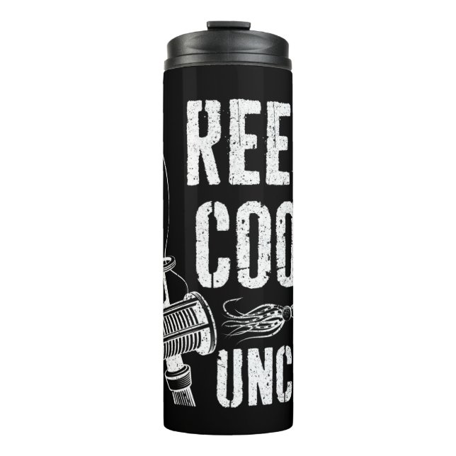 Mens Reel Cool Uncle T-Shirt Fishing Father's Day  Thermal Tumbler (Front)