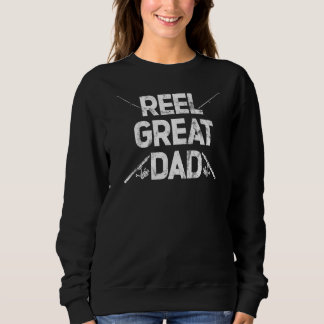 Mens Reel Great Dad Fishing Rod Fisherman Father' Sweatshirt