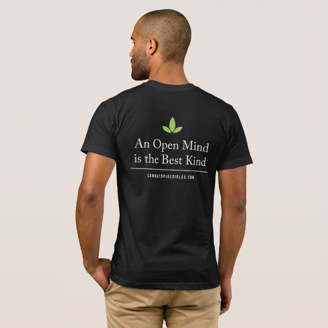 Men's Relaxed Cannatopia Open Mind Back Tee (Back Full)