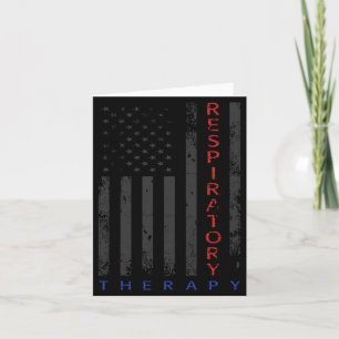 Mens Respiratory Therapy - Patriotic Aamerican Card