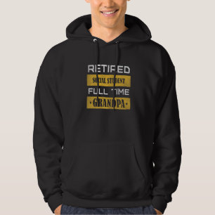 Mens Retired Animal Trainer Full Time Grandpa Hoodie
