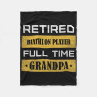Mens Retired Biathlon Player Full Time Grandpa
