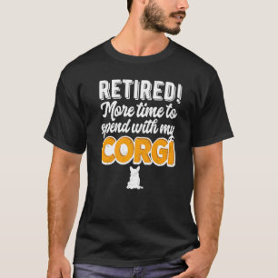 Mens Retired Corgi Grandpa Retirement Grandfather  T-Shirt