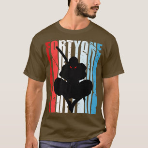 Mens Retro 41st Birthday for Ninja Men Samurai Wea T-Shirt