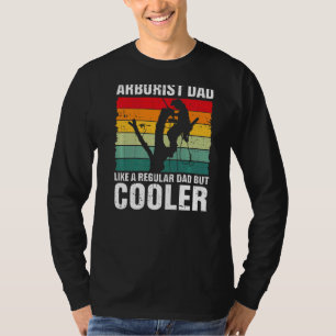Mens Retro Arborist Dad Lumberjack Tree Cutter Log T-Shirt