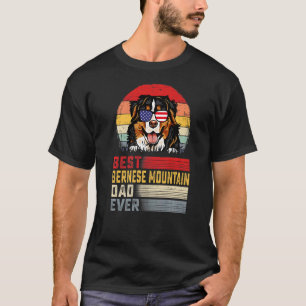 Mens Retro Best Bernese Mountain Dad Ever Father's T-Shirt