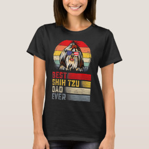Mens Retro Best Shih Tzu Dad Ever Father's Day 1 T-Shirt