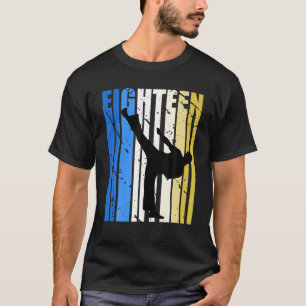 Mens Retro Boys Taekwondo 18Th Birthday Karate Jud T-Shirt