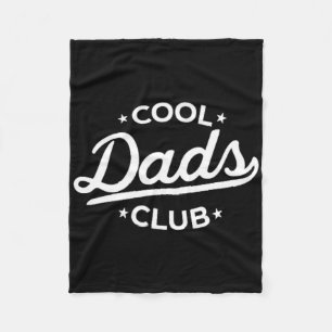 Mens Retro Cool Dads Club Funny Dad Pocket Fathers Fleece Blanket
