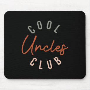 Mens Retro Cool Uncles Club Funny Uncle Pocket Fat Mouse Pad