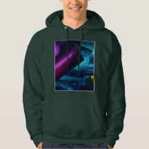 Men's Retro Cosmic Multiverse Galactic Hoodie