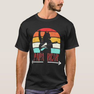 Mens Retro Daddy Bear Papa Proud Dad Parent Animal T-Shirt