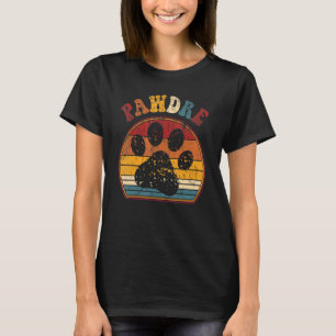 Mens Retro Dog Father Cat Dad Pawdre Pet Paw Daddy T-Shirt