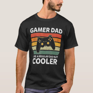 Mens Retro Gamer Dad Like A Regular Dad But Cooler T-Shirt