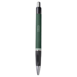 Men's Retro Green Monogram Writing Pen Gift