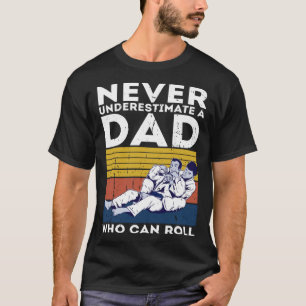 Mens Retro Jiu Jitsu Dad BJJ Men Father Vintage T-Shirt