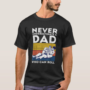 Mens Retro Jiu Jitsu Dad BJJ Men Father Vintage T-Shirt