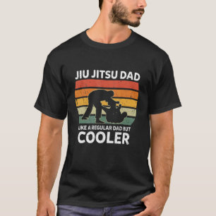 Mens Retro Jiu Jitsu Dad Like A Regular Dad But Co T-Shirt