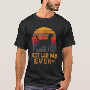 Mens Retro Labrador Dog Dad  Golden Black Lab Fath T-Shirt