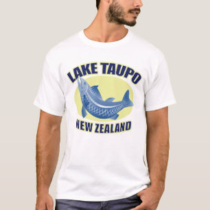 Mens Retro Lake Taupo New Zealand T-Shirt