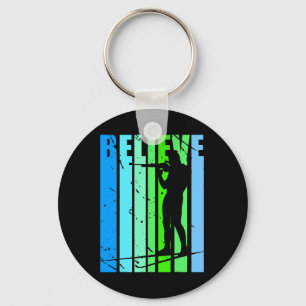 Mens Retro Mens Biathlon Target Shooting Gun Ski S Key Ring