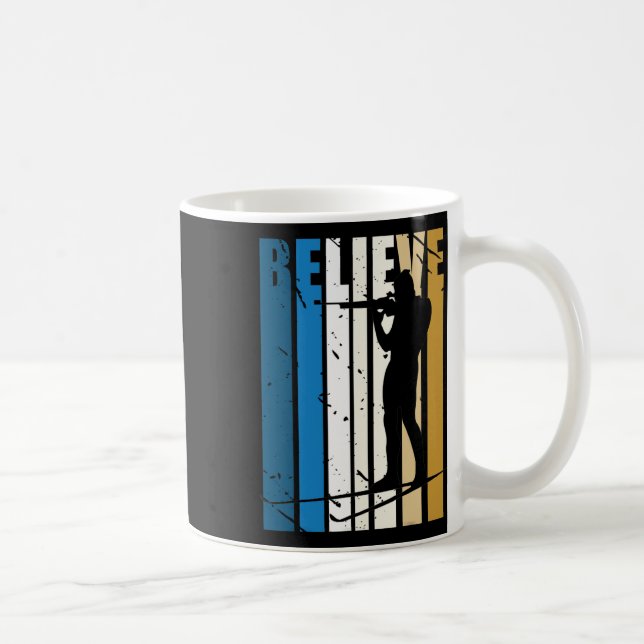 Mens Retro Mens Biathlon Target Shooting Gun Winte Coffee Mug (Right)