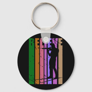 Mens Retro Mens Biathlon Winter Sports Shooting Gu Key Ring