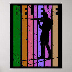 Mens Retro Mens Biathlon Winter Sports Shooting Gu Poster