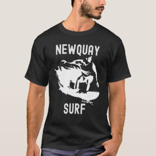 Mens Retro Newquay Surf Newquay Cornwall Surfing F T-Shirt