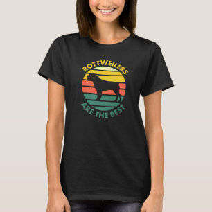Mens Retro Rottweilers Best Dogs T-Shirt