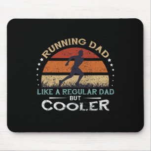 Mens Retro Running Dad Apparel Father's Day Birthd Mouse Pad