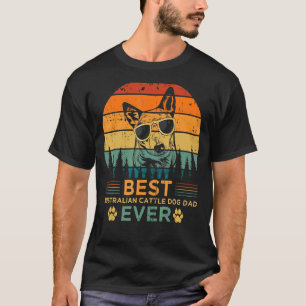 Mens Retro Style Best Australian Cattle Dog Dad Ev T-Shirt