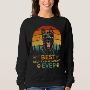 Mens Retro Style Best Belgian Malinois Dad Ever Fa Sweatshirt