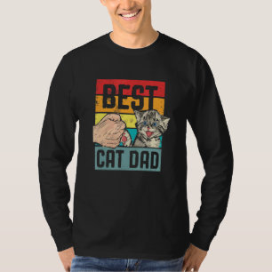 Mens Retro Style Best Cat Dad T-Shirt