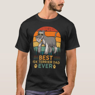 Mens Retro Style Best Fox Terrier Dad Ever Father' T-Shirt