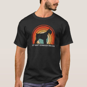 Mens Retro Style Best Giant Schnauzer Dad Ever Fat T-Shirt