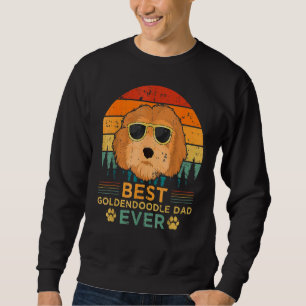 Mens Retro Style Best Goldendoodle Dad Ever Father Sweatshirt