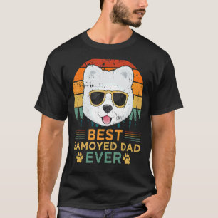 Mens Retro Style Best Samoyed Dad Ever Father's Da T-Shirt