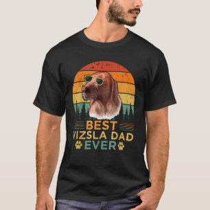 Mens Retro Style Best Vizsla Dad Ever Father s Day T-Shirt