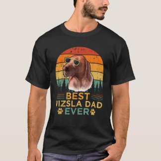 Mens Retro Style Best Vizsla Dad Ever Father s Day T-Shirt